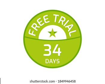 34 Days Free Trial logo, 34 Day Free trial image