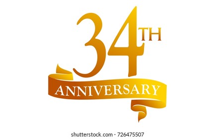 34 Ribbon Anniversary 
