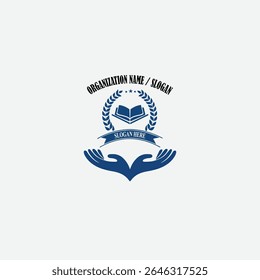 3413 educational logo school college university learning institute book academy organization