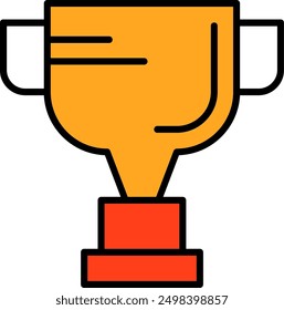 342 - Trophy Line Vector Icon Design