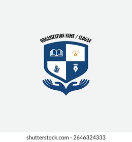 3425 educational logo school college university learning institute book academy organization