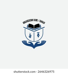 3429 educational logo school college university learning institute book academy organization