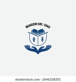 3433 educational logo school college university learning institute book academy organization