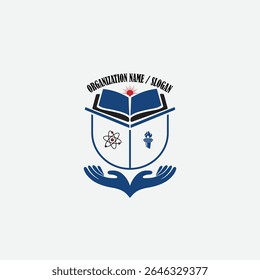 3442 educational logo school college university learning institute book academy organization