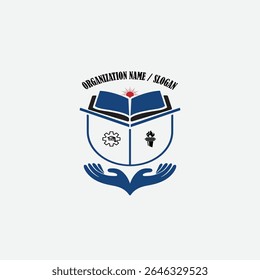 3443 educational logo school college university learning institute book academy organization