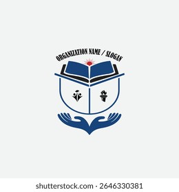 3446 educational logo school college university learning institute book academy organization