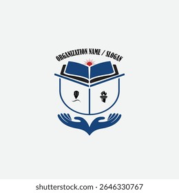 3447 educational logo school college university learning institute book academy organization