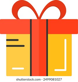 348 - Gift box Line Vector Icon Design