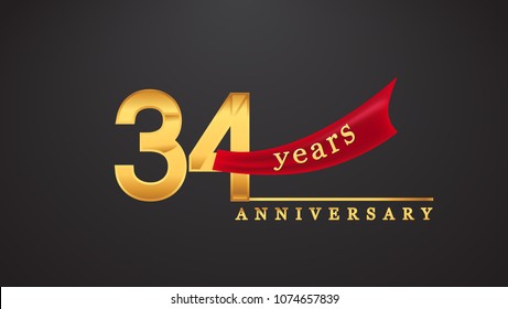 34th Anniversary Images, Stock Photos & Vectors | Shutterstock