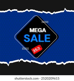 35% discount on 3D signage. Special offer. discount label. big offer, sale, special offer tag, sticker, label, banner, advertising, offer icon.