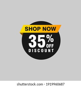 35 descuento, distintivos de vectores de venta para etiquetas, , pegatinas, banners, etiquetas, etiquetas, etiquetas web, nueva oferta. Banner de signo de origami de descuento