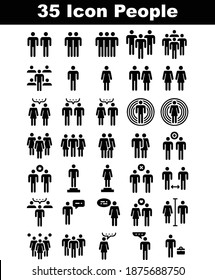 35 Media Icon People Solid Style for any purposes website mobile app presentation