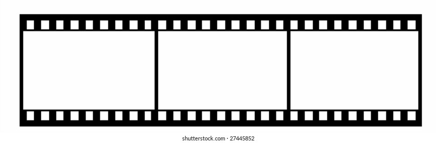 35 mm film footage vector illustration