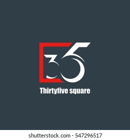 35 Number Logo Design Vector Element