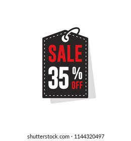 35% Off Discount Label