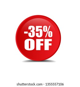 -35% OFF - glossy round button