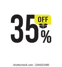 35% OFF Sale. Discount Special Offer Promotion Announcement. Discount promotion. Sale discount offer.