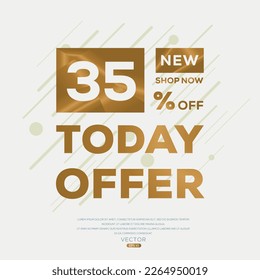 35% OFF Sale Discount, Today offer, Shop Now.