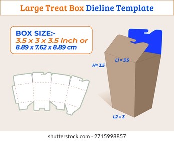 3,5 x 3 x 3,5 Zoll große Behandlungsbox