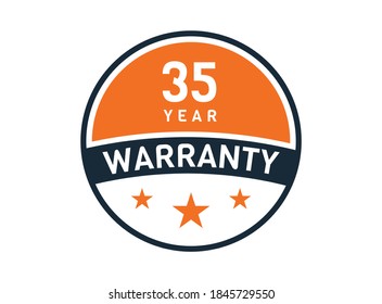 35 year warranty, 35 years warranty badge