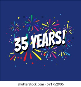 35 years birthday banner