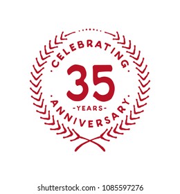 35 years design template. 35th vector and illustration.