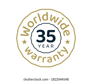 35 years worldwide warranty, 35 years global warranty