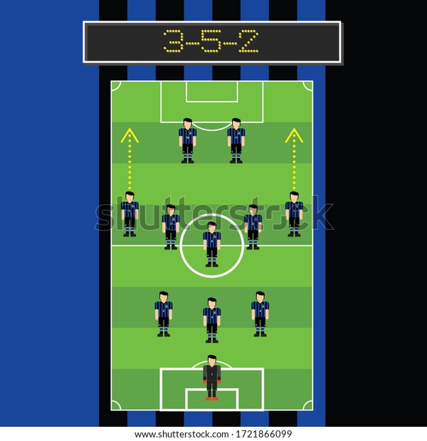 4411 Soccer Formation Man Player Pitch Stock Vector Royalty Free Shutterstock