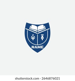 3522 educational logo school college university learning institute book academy organization