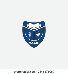 3523 educational logo school college university learning institute book academy organization