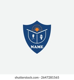 3533 educational logo school college university learning institute book academy organization
