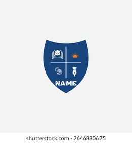 3550 educational logo school college university learning institute book academy organization