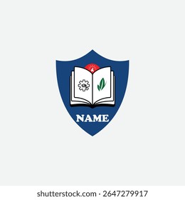 3553 educational logo school college university learning institute book academy organization