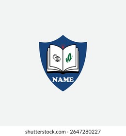3557 educational logo school college university learning institute book academy organization