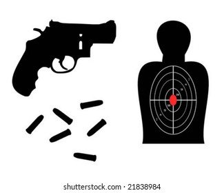 357 Magnum with target and ammo