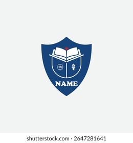 3585 educational logo school college university learning institute book academy organization
