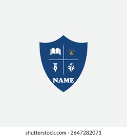3595 educational logo school college university learning institute book academy organization