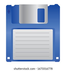 3.5-inch blue floppy disc icon