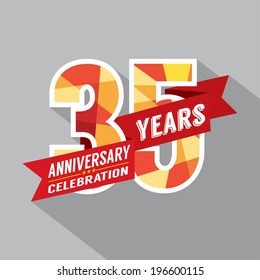 35th Years Anniversary Celebration Design
