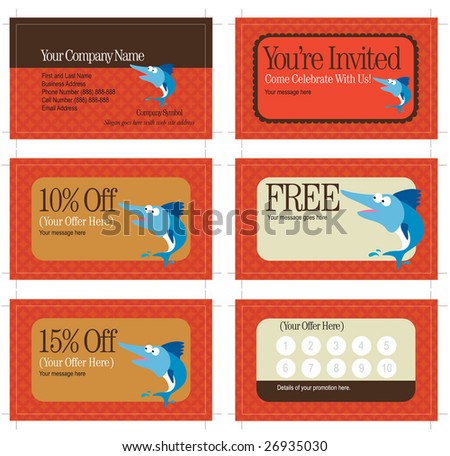 3.5x2 business card and promo cards (includes crop marks, key line and bleed)