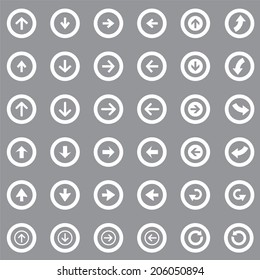 36 arrow sign icons , vector for used.