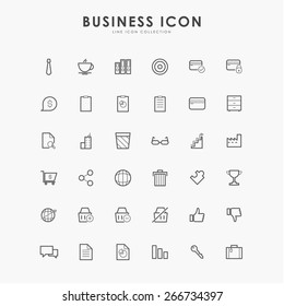 36 Business Minimal Line Icons