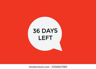 36 days left, icon, stile, timer, countdown, clock, time,  background, template, 36 days left, countdown, sticker, left banner, business, sale, label button
