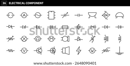36 Electrical Component Symbols: Essential Circuit Diagrams for Engineering, Electronics, and STEM Education