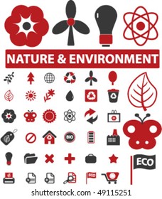 36 nature & environment signs. vector