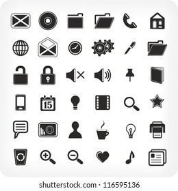  36  new black icons