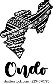 36 Nigerian State Design in Maori Mandala Pattern