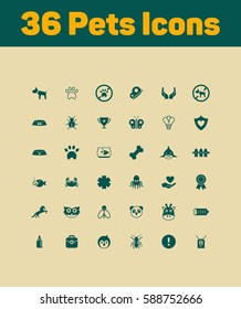36 Pets icons set