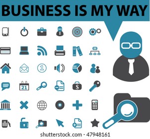 36 pro business signs. vector