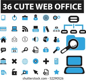 36 professional website signs. vector